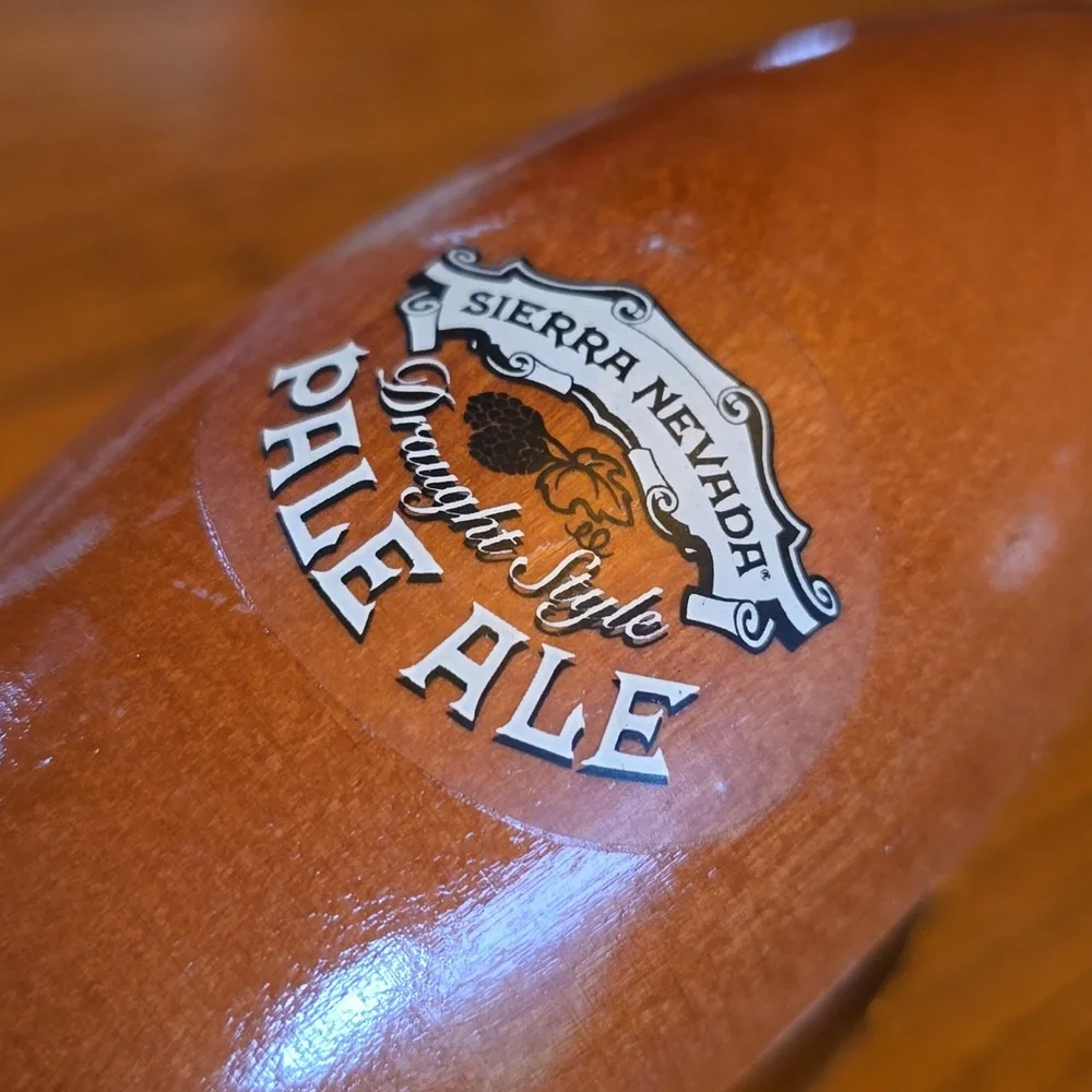 Sierra Nevada Pale Ale 11.5” Beer Draught Tap Wooden Handle Pub Keg  Man Cave
